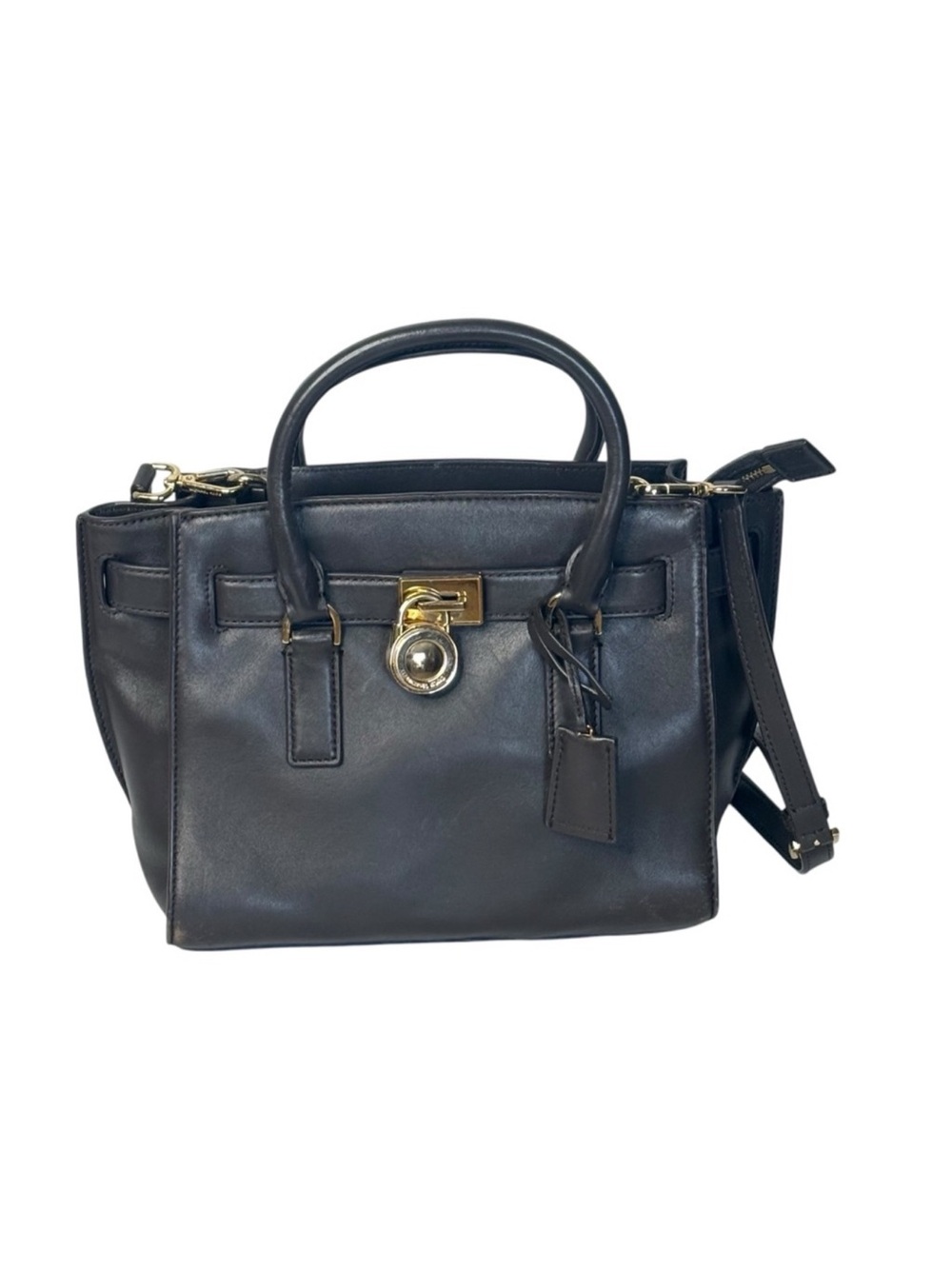Michael kors dark brown leather crossbody bag